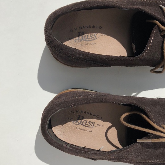 Chocolate brown dress shoes by G. H. Bass & Co. - Picture 4 of 6